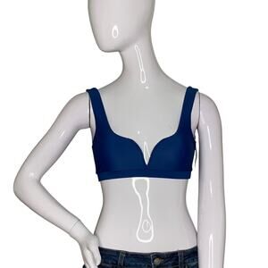 Nobadaddiction NWT Elsa Bikini Top Royal Blue Size S
